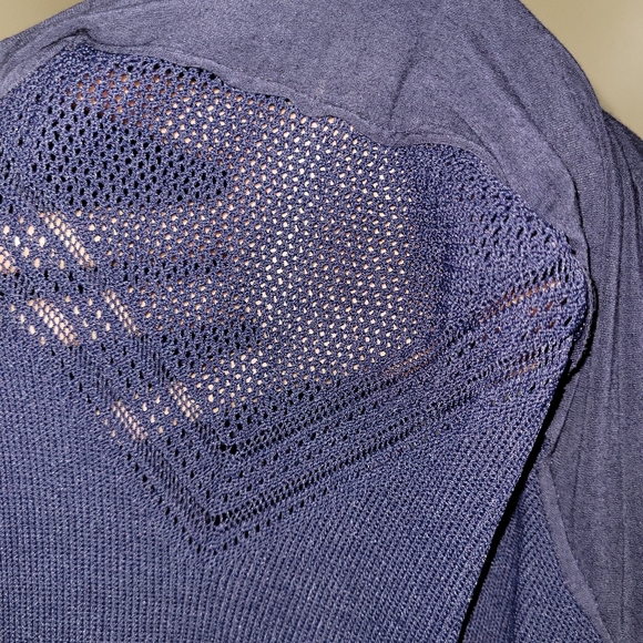 NY&CO Woman's 7th Avenue Design Studio Knit Halter Top Navy Medium - Picture 6 of 12